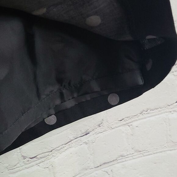 LOFT Black/Gray Polka Dot Straight Pencil Skirt Career Office Work Size 2 New - Picture 4 of 9